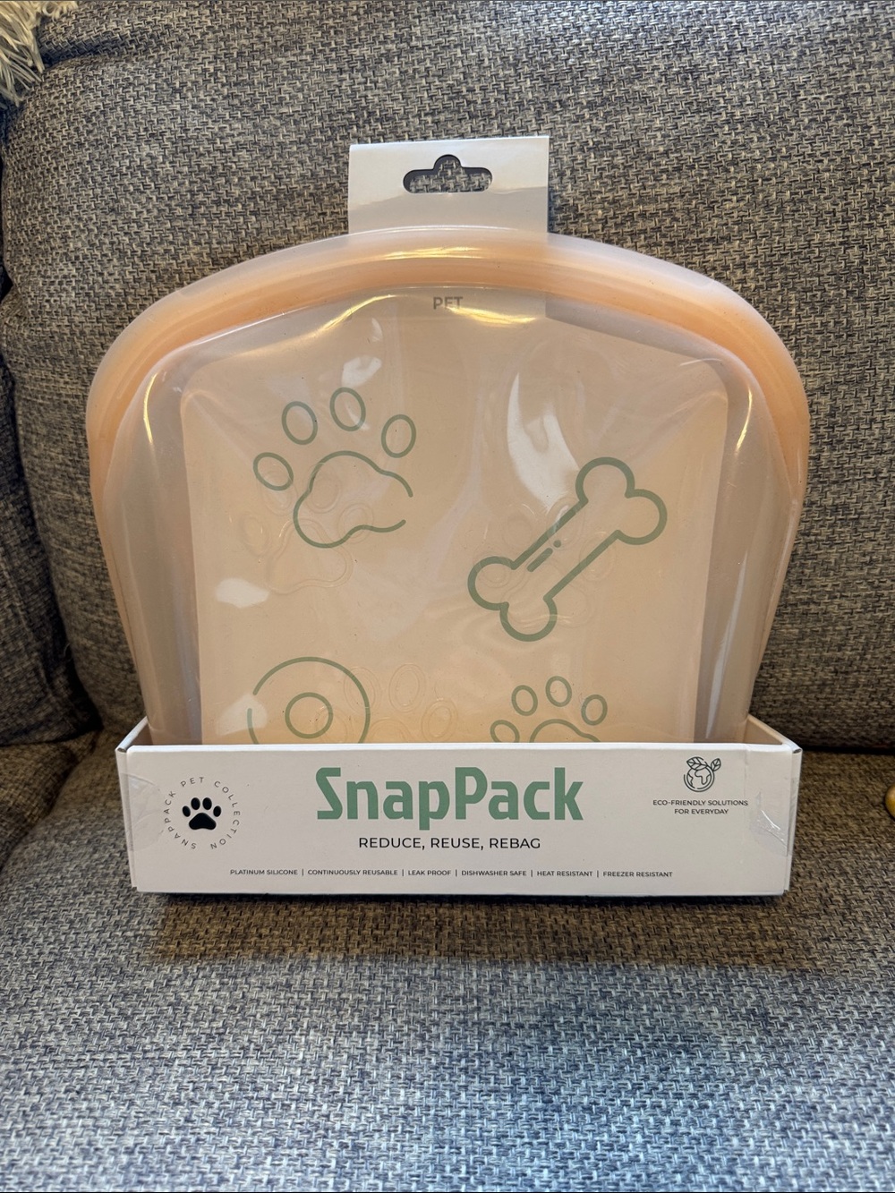 SnapPack Reusable Silicone Pet Snack Bag